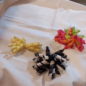 Colorful Kids Hair Bow Set